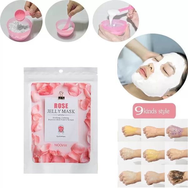 300g Soft Jelly Maske Pulver Gesicht Hautpflege Bleaching Feuchtigkeitsspendende Rose Kollagen Peel Off DIY SPA Schönheit Gesichtsmaske