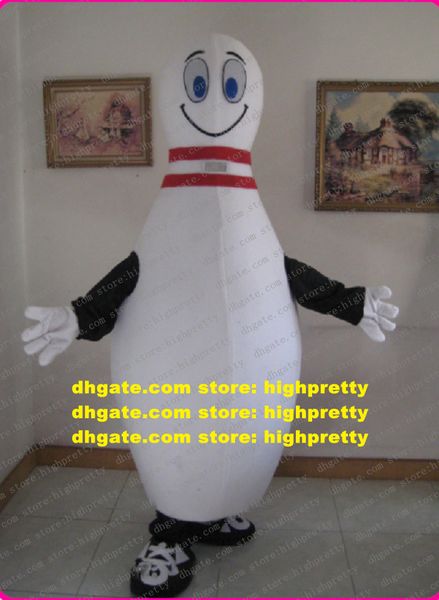 BOWLING PIN Bowling Bowl Gutterball Mascot Costume de desenho animado de desenhos animados Planejamento de roupas e promoção Presentes de férias ZZ7800