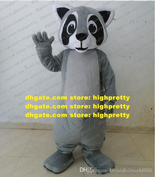 Grauer Waschbär-Waschbär-Maskottchen-Kostüm für Erwachsene, Zeichentrickfigur, Outfit, Anzug, Performance-Kostüme, Business Street zz7869