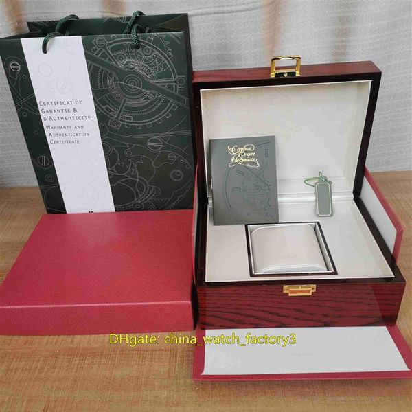 Vendita di alta qualità Royal Oak Offshore orologi scatole orologio in pelle di legno scatola originale documenti serratura borsa rossa 20mm x 16mm per 334Q