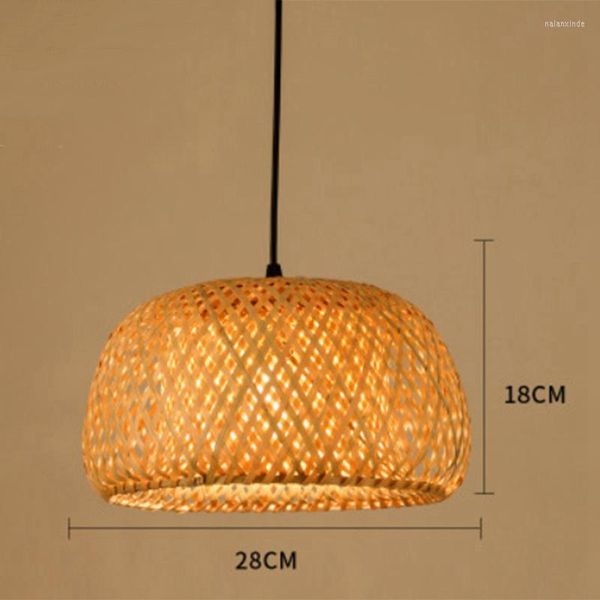 Подвесные лампы Lber Modern Bamboo Work Work Hand Dister Liking Tearing Claving Restaurant Restaurant For Lantern El Home Decorati