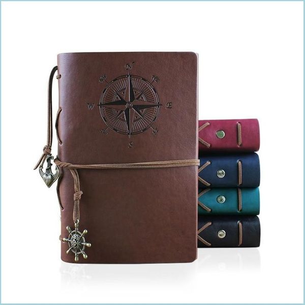 Note de notas Pirata Notebook Livros de diário de viagem vintage