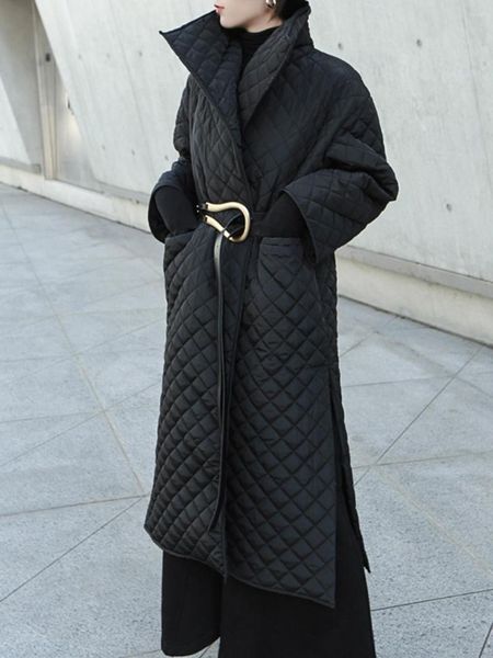 Женские вниз 2022 зимняя уличная одежда свободна пальто в Паркс Женщины Осень Без колен