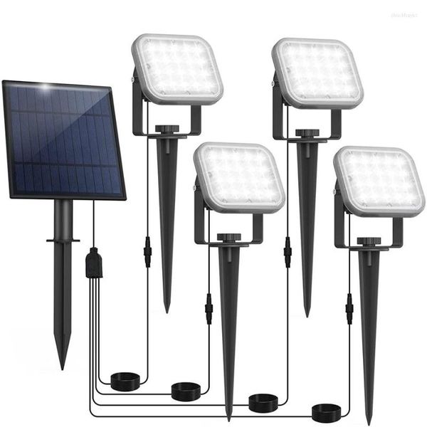 Solar Landschaft Scheinwerfer 20 LED Outdoor Spot Licht Wasserdicht Garten Terrasse Rasen Lampe Für Pathway Yard Auffahrt Dekor