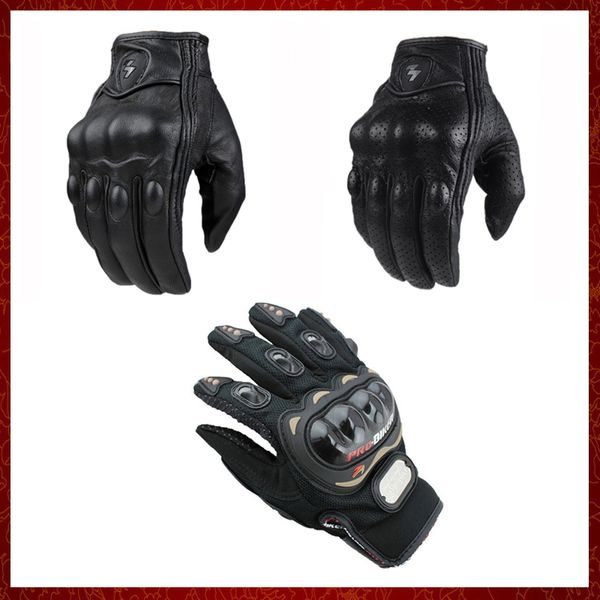 Guantes de moto ST11 para hombre y mujer, guantes de invierno para ciclismo de carbono de cuero para moto, motocross, motor ATV, nuevo