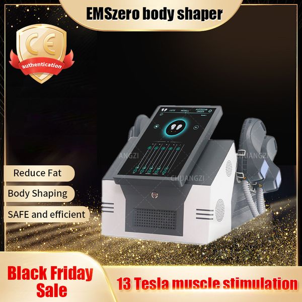 Black Cuma En Düşük Fiyat Zayıflama Makine Ürünleri DLS-EMMLIM NEO NOVA 13 TESLA HI-EMT MAKİNE 2/4/5 RF tutamaklı ve pelvik stimülasyon pedi isteğe bağlı Emszero Salon