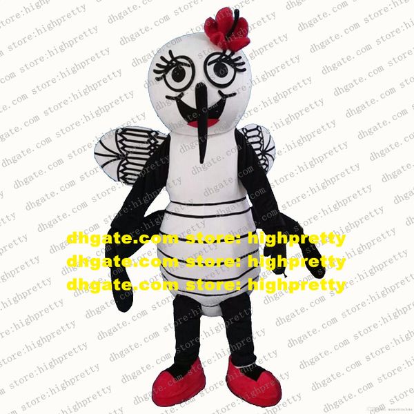 Mosquito Moustique Crane Fly Maskottchen Kostüm Erwachsene Cartoon Charakter Outfit Anzug Willkommen Empfang Start Business zz7964