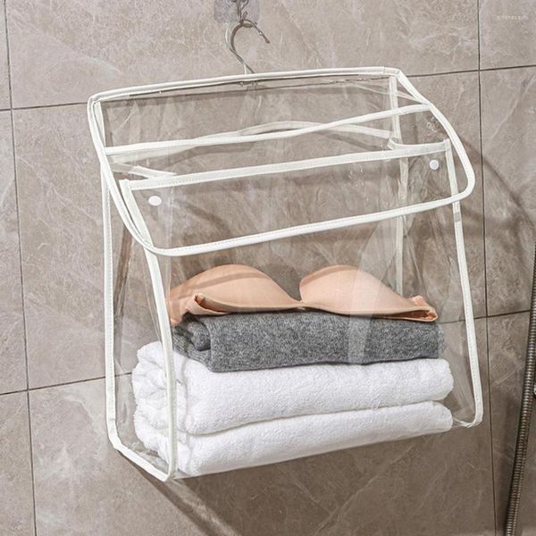 Depolama Kutuları Uygun Flep Kapak Tasarımı Uzun ömürlü duvara monte banyo asılı çanta Dorm için Eko Dostu