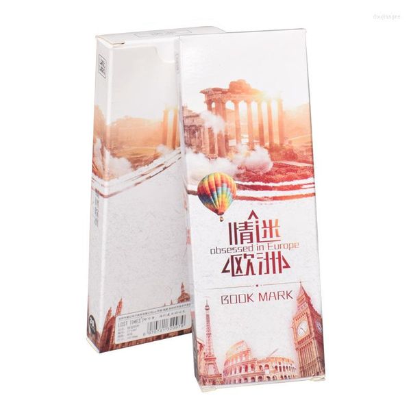 ПК/Set Love Europe Architecture Style Paper Mark Marke Cartoon Book Holder Message Card Канцелярские товары Рождественский подарок