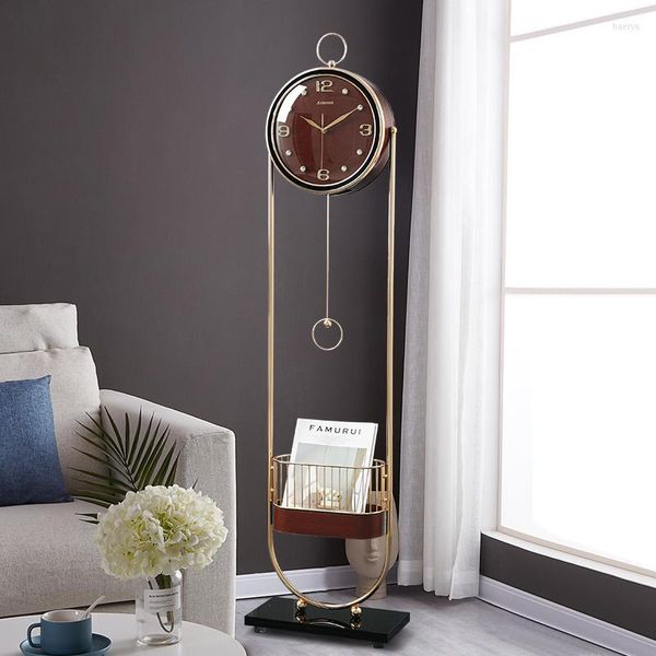 Tischuhrs Uhr kleiner Luxus -Metall -Großvater moderner großer Gold Clcoks Wohnzimmer Weihnachtsdekoration Reloj de mesa