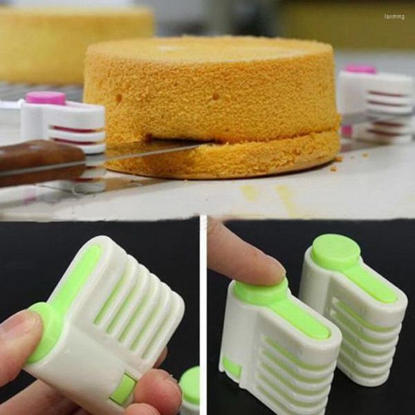 Backenwerkzeuge 2 teile/satz 5 Schichten DIY Kuchen Brotschneider Leveler Slicer Set Schneiden Fixateur Dekorieren für Küche