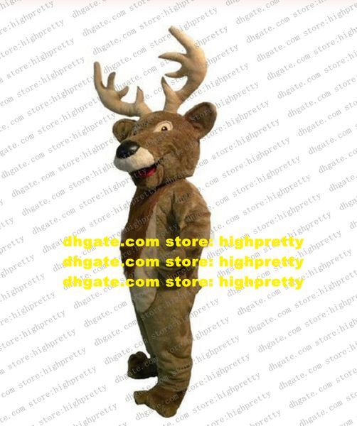 Christmas Deer Moose Alces Wapiti Elk Costume della mascotte Personaggio dei cartoni animati per adulti Attività genitore-figlio Regali di festa zz7645