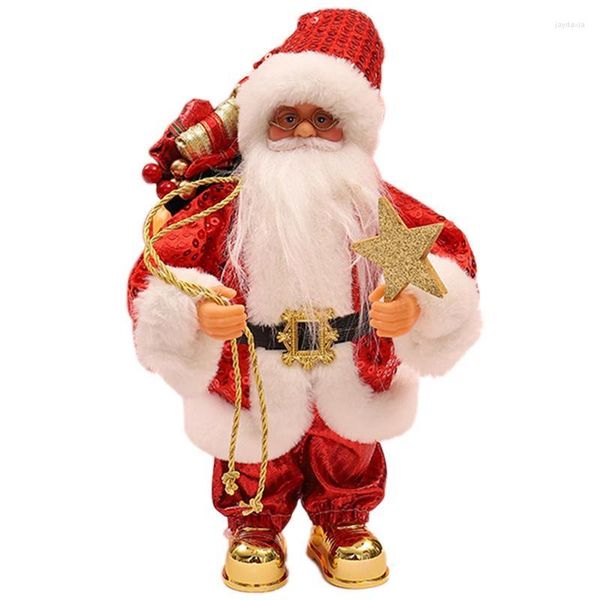 Decorações de Natal Electric Santa Twerking Toy Music Férias Dolls Plush Dancer Interactive Enviar crianças