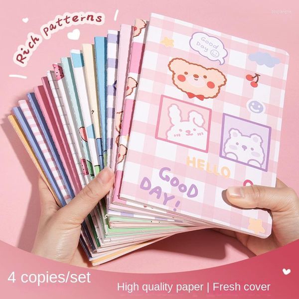 Pz / set 30 fogli A5 Linea orizzontale Blocco note per ufficio Cancelleria per studenti Quaderno per aule Ins Girl Heart Diary Budget Planner