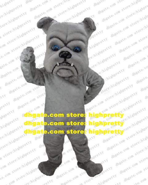 Серый бульдог собака Pitbull Bull Dog Costume Costum