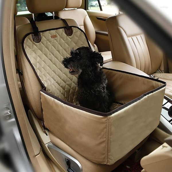 Крышка на автомобильном сиденье для собак высококачественная складная бежевая черная серая открытая домашняя одеяла водонепроницаемый оксфордский задний задний коврик для кошек