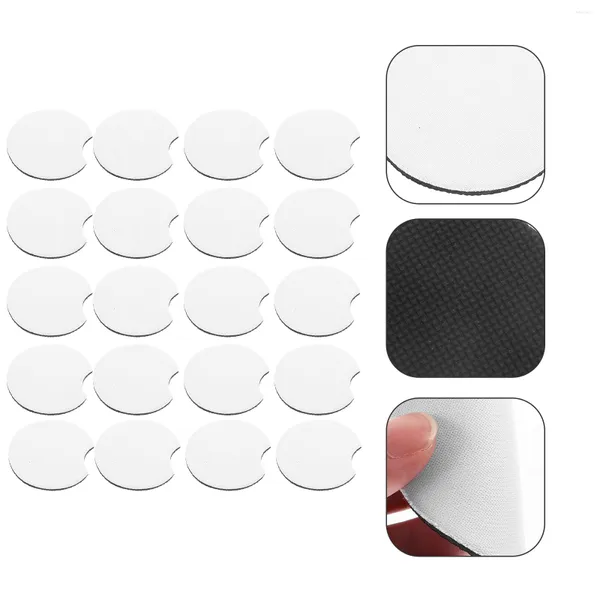 Tovagliette Sottobicchieri Sublimazione Car Cup Blank Blanks Mat Neoprene Trasferimento Calore Supporto fai da te Pad Resistente Rotondo Bianco Hear