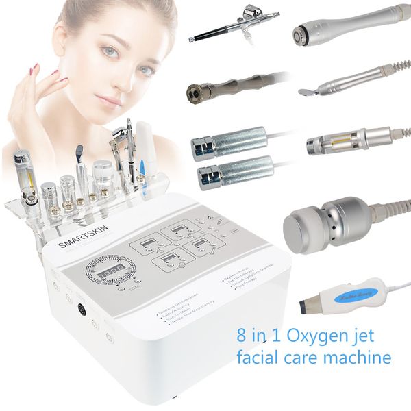 Multifunktionales Mikrodermabrasion-Haut-SPA-System Hautpflege Wasser-Sauerstoff-Jet-Maschine Dermabrasion RF-Gesichtsgerät Facelift