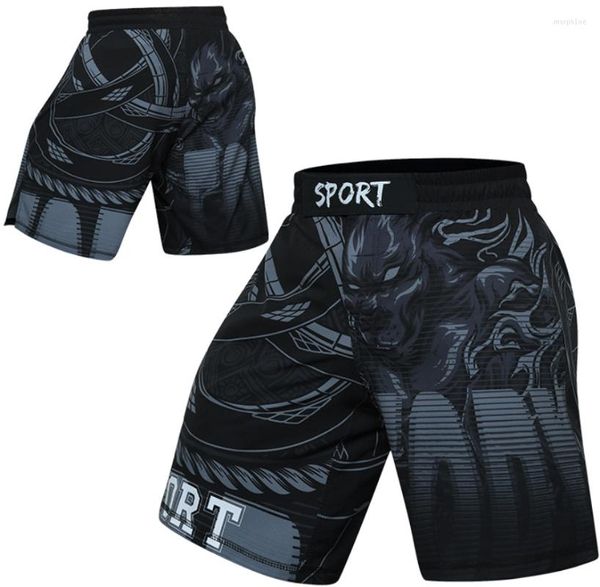 Personalizzazione dei pantaloncini da uomo MMA perde tronchi leggeri per l'allenamento di calcio di boxe combattendo Muay Thai BJJ Grappling Combat