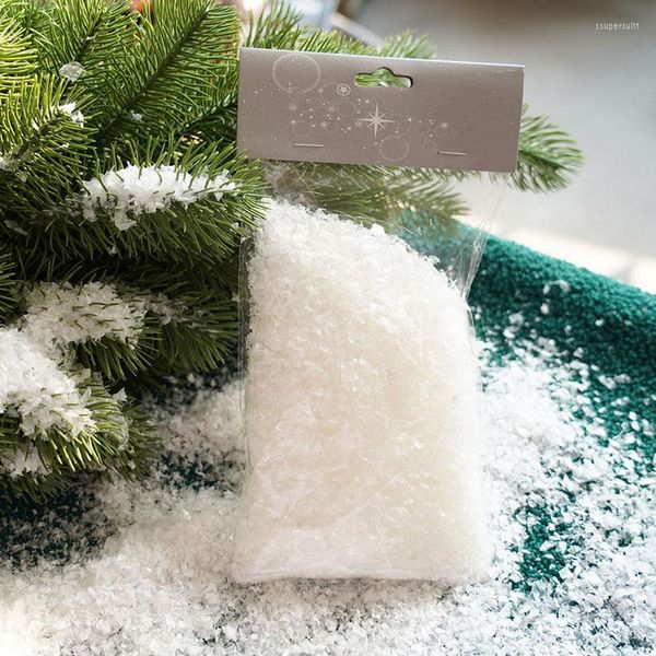 Decorazioni natalizie Polvere di neve Fiocchi secchi Set di pellicole in plastica Puntelli di tiro Alberi che cadono