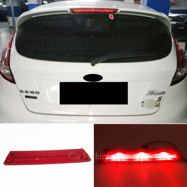 Luz de freio adicional montada alta montada no carro para Ford Fiesta Hatchback 2009 2010 2012 2012 2013 2014 Terceira l￢mpada de freio traseiro