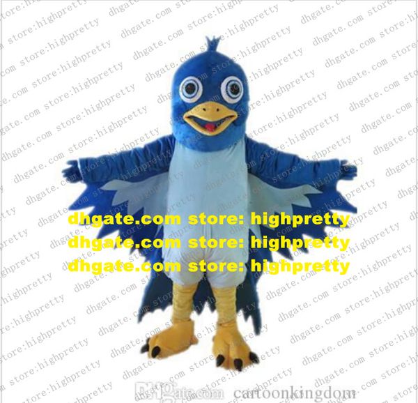 Costume mascotte Blu The Legend of Condor Eroe Animale Uccello Personaggio dei cartoni animati per adulti Vestito completo Grande festa Business Street zz7877