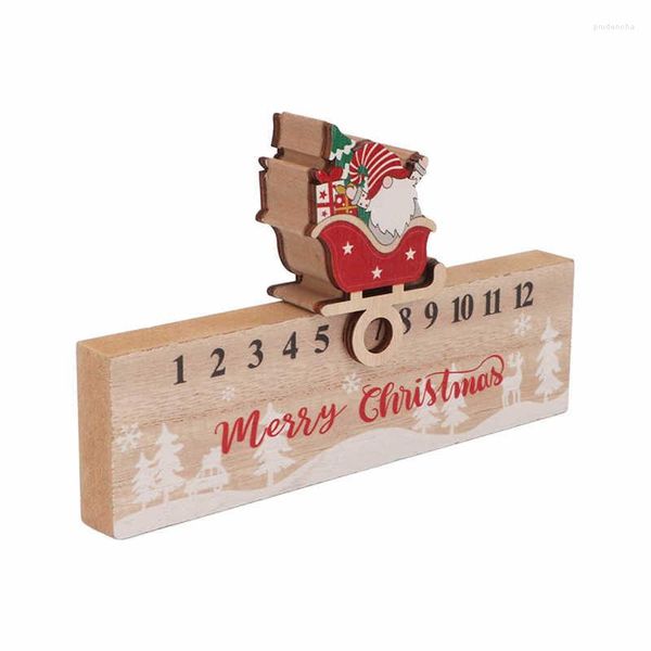 Gel per unghie Calendario conto alla rovescia Decorazione Stile vintage Simpatico legno composito Alla moda Ampiamente usato Tavolo natalizio scorrevole