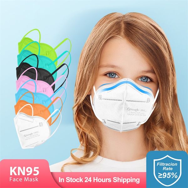 2022 KN95 Sertifikalı Maske Kelebek Beş Katman Tek Kullanımlık Çocuk Koruyucu Maske Katlanır Toz geçirmez