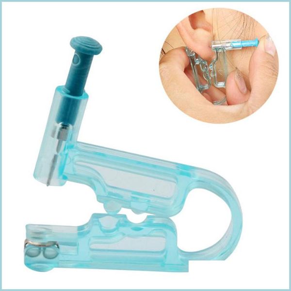 Kits de piercing kit de piercing de orelha Asepsis Dispon￭vel Sauda￧￣o Saud￡vel Brinco de Piercer Tool Kits Hine Studs Moda J￳ias Corporal Deli Dhbep