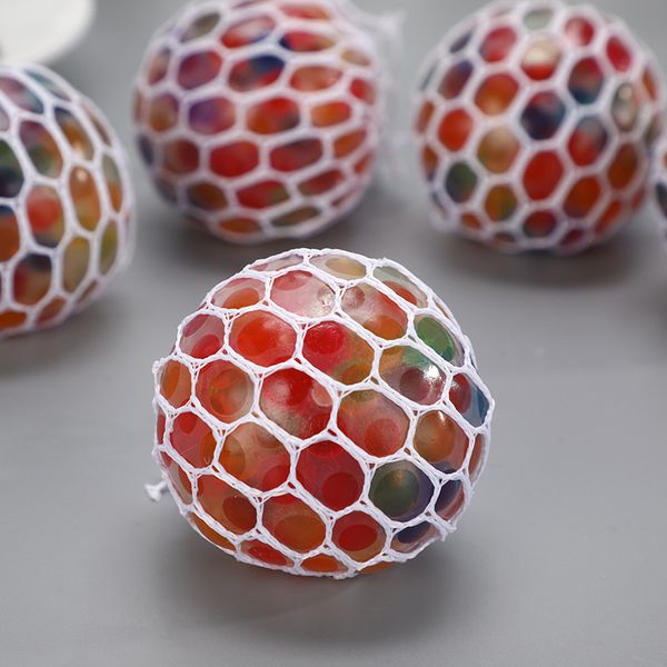 Brinquedo de descompressão Anti-Stress Squishy Balls Colorful Squeeze Grape Ball Brinquedos sensoriais cheios de contas de água - Conjunto de brinquedos para alívio da ansiedade e estresse para crianças e adultos xm