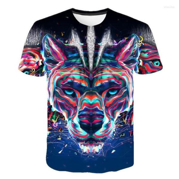 T-shirt da uomo 2022 3d Camicia da uomo Animale Adolescente Est Gattino Magliette Comode magliette da uomo di alta qualità Estate