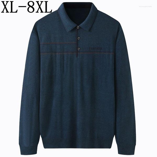 Suéteres masculinos 7xl 6xl 8xl Autumn Winter Wool Sweater Man Fashion Loose Mens Men de Christmas Men de Christmas Pull Homme Pull Homme