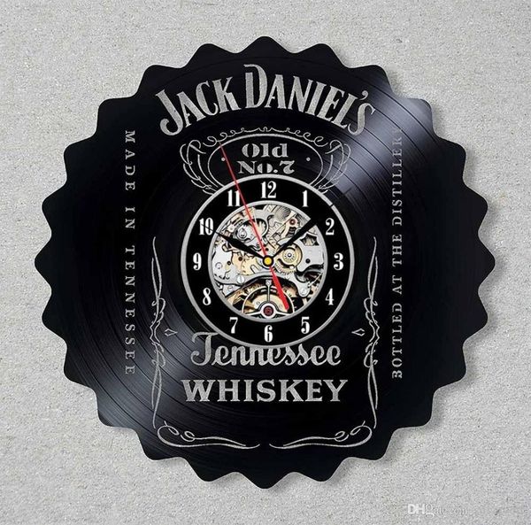 Jack Daniel039s Record Vinyl Tennessee Whisky Handmade Decor Decor Fãs Presentes Original Decor Original Idéias de presente exclusivas Para amigos Hi1334694