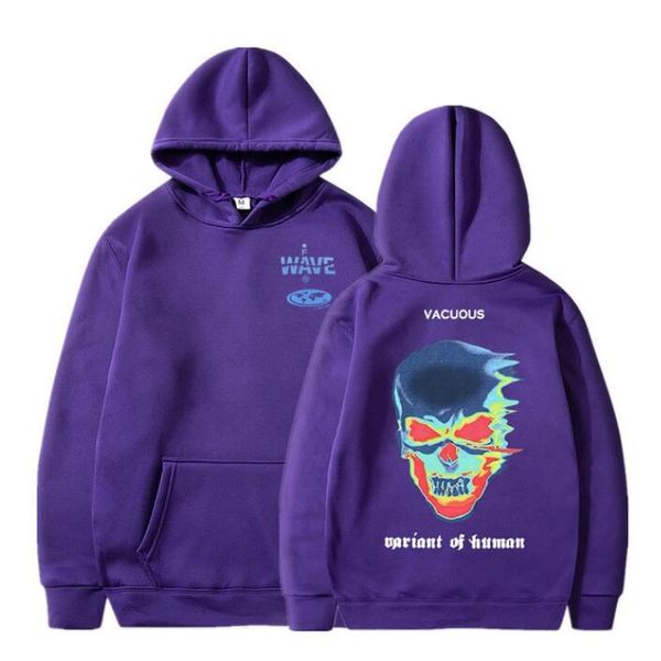 Erkek Hoodies Sweatshirts Moda Yaratıcılık Tasarım İskelet Grafik Baskı Hoodie Erkekler Kadın Pez Pamuklu Adam Hip Hop Stil Kapşonlu Sweatsh