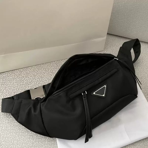 Модная нейлоновая поясная сумка, дизайнерская черная поясная сумка для женщин и мужчин, повседневная поясная сумка на молнии, роскошная брендовая кожаная сумка через плечо, спортивные поясные сумки