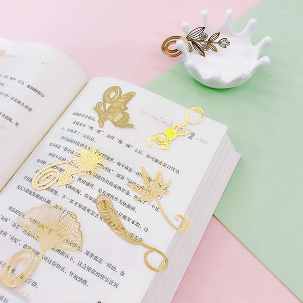 Piece Animal Metal Bookmark Dchool Cine adorabile insegnante Golon Page Nice Things Things Creative Office Forniture Novit￠