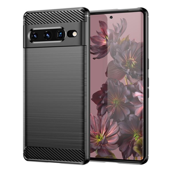 Casos de telefone de carbono para google pixel 9 8 8a 7a 7 6 6a 5 5a 4 4a xl 5g carbono texturizado fio desenho caso tpu capa