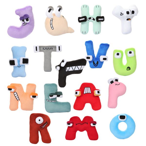 Vendita ABCD Alphabet Lore Plush for Kid 26 Alphabet Letter Cartoon Educational Plushies Toy Christmas Halloween Gift