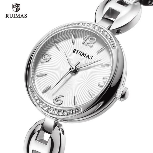 Ruimas Quartz смотрит на браслет женщин элегантный наручные часы.