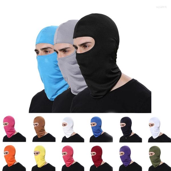 Beralar Motosiklet Tam Yüz Maskesi İlkbahar Yaz Nefes Alabilir Balaclava Hood Bisiklet Rüzgar Geçirmez UV Koruma Güneş Şapkası Erkek Ordu Taktik