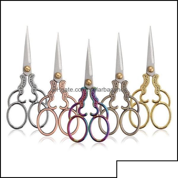 Craft Tools Arts Crafts Gifts Garden Home Garden Aço inoxidável Vintage Scissor Cutter Bordter Border