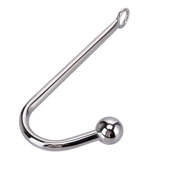 MASSAGE Toy Products Adult Products Fun Toys Metal Anal Hook Aço inoxidável SM Bola de bola única Anal Produtos Sexy Produtos Aparelhos e Ferramentas