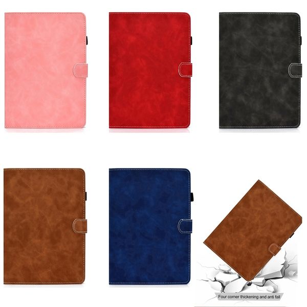 Custodie in pelle a portafoglio retrò per Ipad 10.9 2022 10.9 pollici antico vintage vecchia moda business slot per carte di credito d'identità supporto per ragazze flip cover supporto per cavalletto custodia