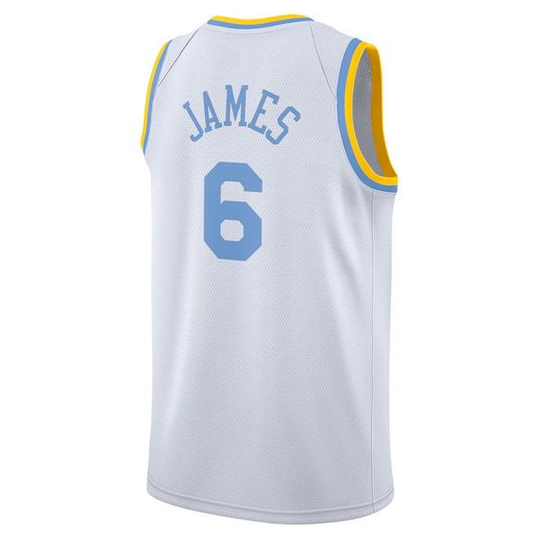 James 6 Jersey White 2022/23 Jerseys Basketball Men Stitched Jersey S-XXL Mix Match Order