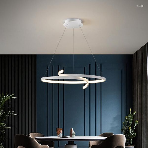 Lâmpadas pendentes Luzes LED modernas para a sala de estar quarto cozinha de jantar minimalista design teto lustre