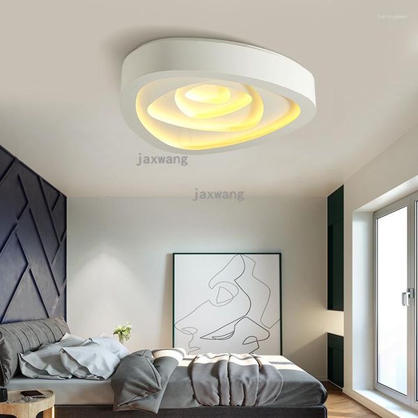 Plafoniere Modern LED Living Room Light Warm Romantic Wedding Master Bedroom Atr Lustre Lampara Techo Lamp