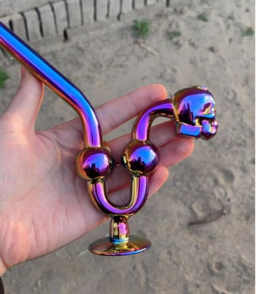 olio di cera vetro dab rig sherlock tubo gorgogliatore di vetro bruciatore a nafta di vetro tubo acqua bong narghilè shisha accessori tabacco da pipa