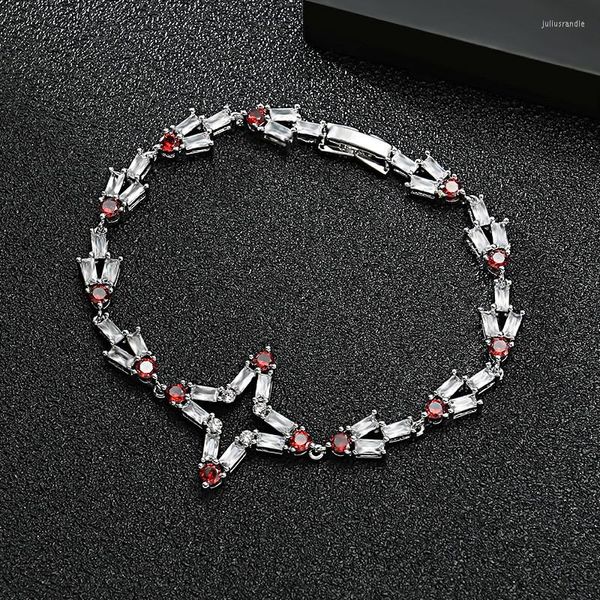 Link Bracelets Versão coreana da pulseira de quatro pontas Feminina Feminina Paléia de Jóias Presente de aniversário para namorada