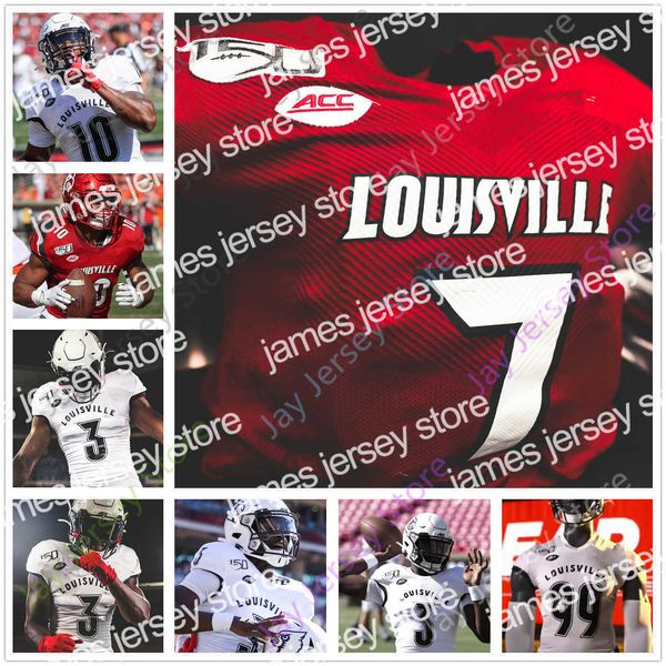 Fußballtrikots Benutzerdefiniertes Louisville-Fußballtrikot College Lamar Jackson Evan Conley Jawon Pass Hall Dawkins Rodjay Burns DeVante Parker Teddy Bridgewater