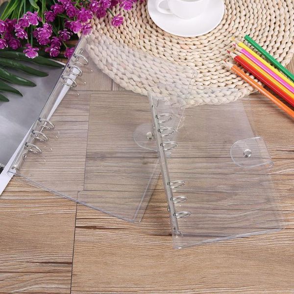 Transparent Lose Blatt Binder Notebook Inneren Kern Sammelalbum Buch Ordner Po Datei Abdeckung Hinweis Planer Journa T9q0